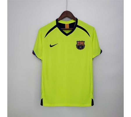 Barcelona 05/06 Away Green Soccer Jersey